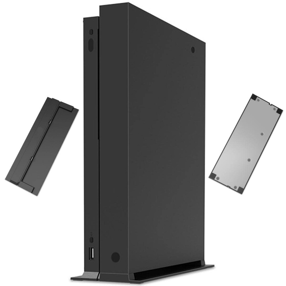 Vertical Stand For Xbox One X With Metal Base, Nonslip Rubber Pads, Spacesaving Secure Mount 9187378981665