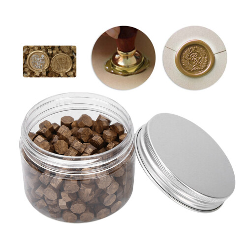 Bronze 200Pcs Wax Seal Beads for Wedding Invitations & Documents 2