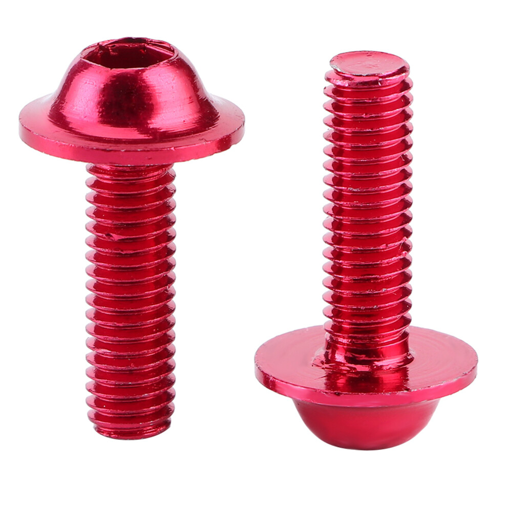 Universal Motorbike Fairing Mount Kit 10Pcs Bolts Nut Washers Alloy Red 8351379748812