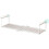 Metal Under Shelf Organizer 30 To 60 Cm Adjustable White Kitchen Storage Rack 2
