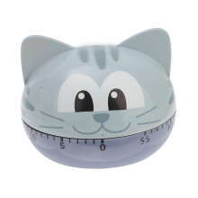 Cat Shaped Mechanical Kitchen Timer for Baking and Cooking, Accurate Countdown, No Batteries Needed