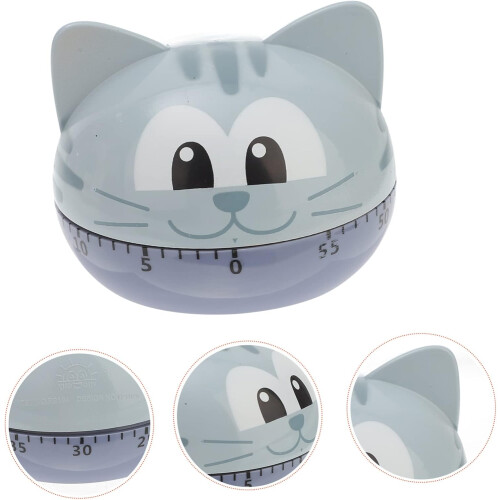 Cat Shaped Mechanical Kitchen Timer for Baking and Cooking, Accurate Countdown, No Batteries Needed 1