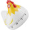 Kitchen Timer with Loud Alarm Sound, Elegant Chicken Design, Durable PP Material, White 2