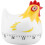 Kitchen Timer with Loud Alarm Sound, Elegant Chicken Design, Durable PP Material, White 5