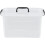 4 Pack 18 Quart Plastic Storage Bin with Lids, Clear Stackable Box with Handles for SpaceSaving 2