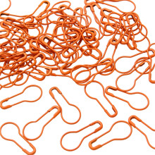 Gourd Shape Pins 100Pcs Colorful Metal Knitting Locking Marker Clips Crochet Stitching Markers For Knitting Projects