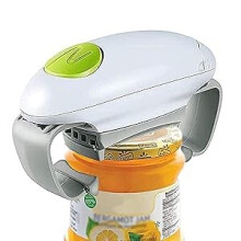 Electric Jar Opener for Seniors with Arthritis, OneTouch Hands Lid Removal, Battery Operated