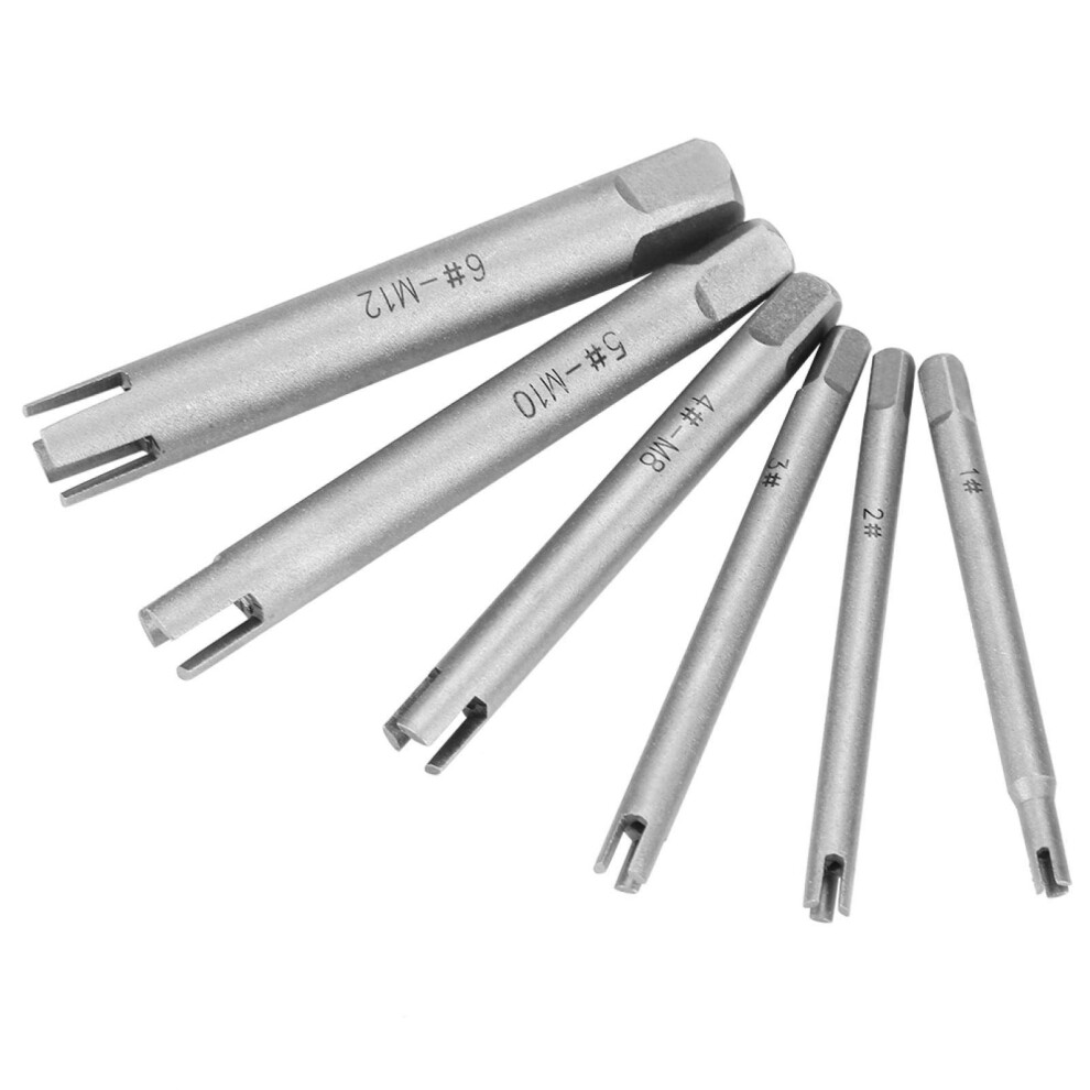 Broken Screw Extractor And Tap Remover Kit, Hardness Steel, 6Piece Set For Damaged Bolts 9094768993491