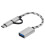 USB 3.0 Typ-C OTG Adapter 2er Pack 2-in-1 Datenübertragungsstecker Grau 9