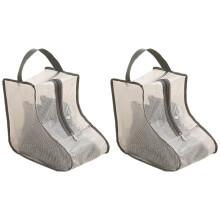 2Sets Shoe Storage Solution High Boot Bag-gray edge 28x20x28cm