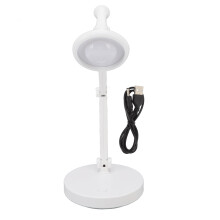 Lampe de bureau ClearSun avec trois niveaux de luminosité, bras et col réglables pour un positionnement multi-angles, technologie LED de protection
