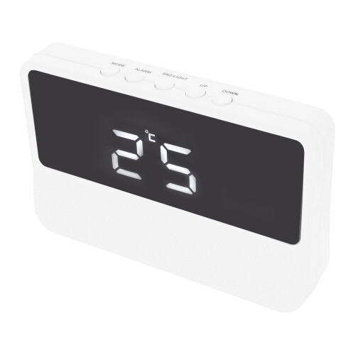 Innovative Clock, Dual Alarm Feature Timepiece with Weather Forecast Integration, White Noise Function, for Home Office 2