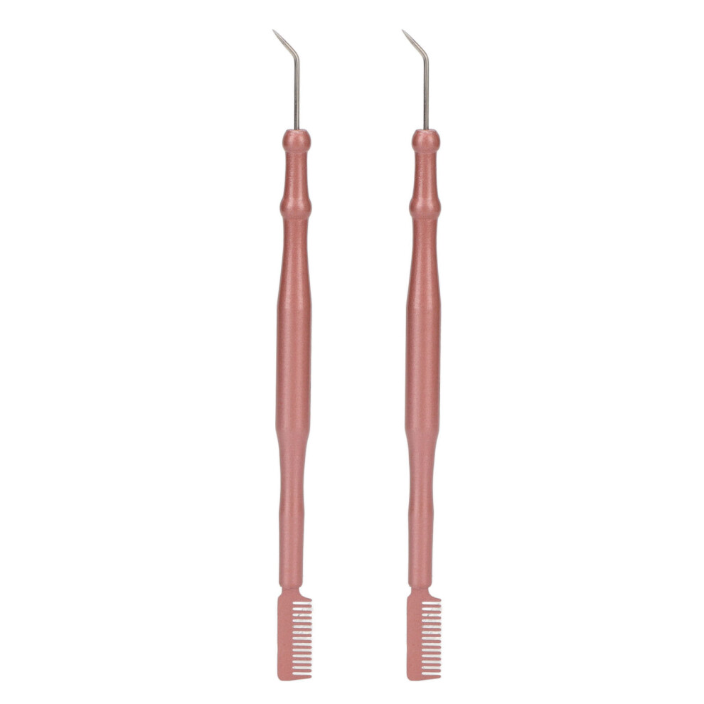 Eyelash Perm Tool Stainless Steel Double Headed Lash Lift Rods And Comb Set With Leakproof Storage Jar Dehumidification Effect Freshness Maintaining