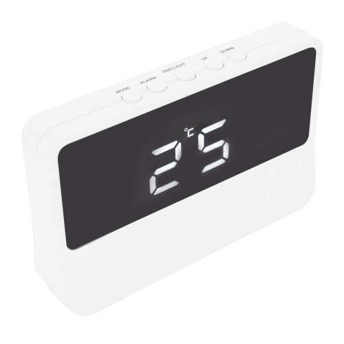 Innovative Clock, Dual Alarm Feature Timepiece with Weather Forecast Integration, White Noise Function, for Home Office 1