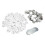 Plastic Bottoms for Durable Badge Assembly, Protective Films Button Making Supplies Set, For Diy Projects Create Personalized Buttons Craft-Grade 4