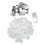 Plastic Bottoms for Durable Badge Assembly, Protective Films Button Making Supplies Set, For Diy Projects Create Personalized Buttons Craft-Grade 3