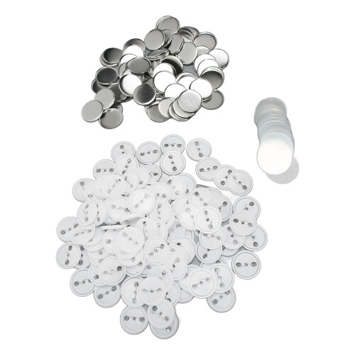 Plastic Bottoms for Durable Badge Assembly, Protective Films Button Making Supplies Set, For Diy Projects Create Personalized Buttons Craft-Grade 2