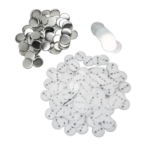 Plastic Bottoms for Durable Badge Assembly, Protective Films Button Making Supplies Set, For Diy Projects Create Personalized Buttons Craft-Grade 1
