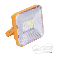 Lampe de travail LED rechargeable, lampe portable à énergie solaire avec éclairage LED multimode, idéale pour une utilisation intérieure et