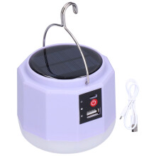 Lampe de camping solaire LED, lanterne étanche rechargeable pour les urgences domestiques, les tremblements de terre, les orages, avec LED haute
