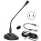 Condenser Gooseneck Microphone For Conference Use, Switching Design Compact Structure Noise Cancelling Technology Omnidirectional Mic With LED 1