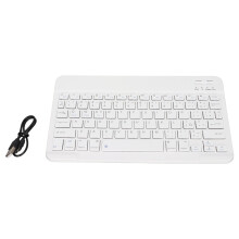 Broad Compatibility Spanish Keyboard, Rechargeable Battery Ultra Slim Wireless Bluetooth Keyboard, Stable Scissor Mechanism, Portable Size, Power