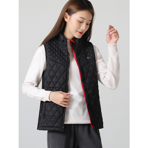 Women's Heated Vest with Nano Composite Fiber Collapsible Design Space Saving Solution Multi Functional Warm Jacket Three Stage Heating USB Powered 2