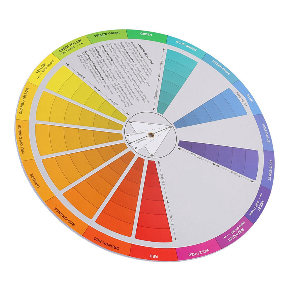 23cm Tattoo Pigment Color Wheel UV & Moisture Resistant Accessory