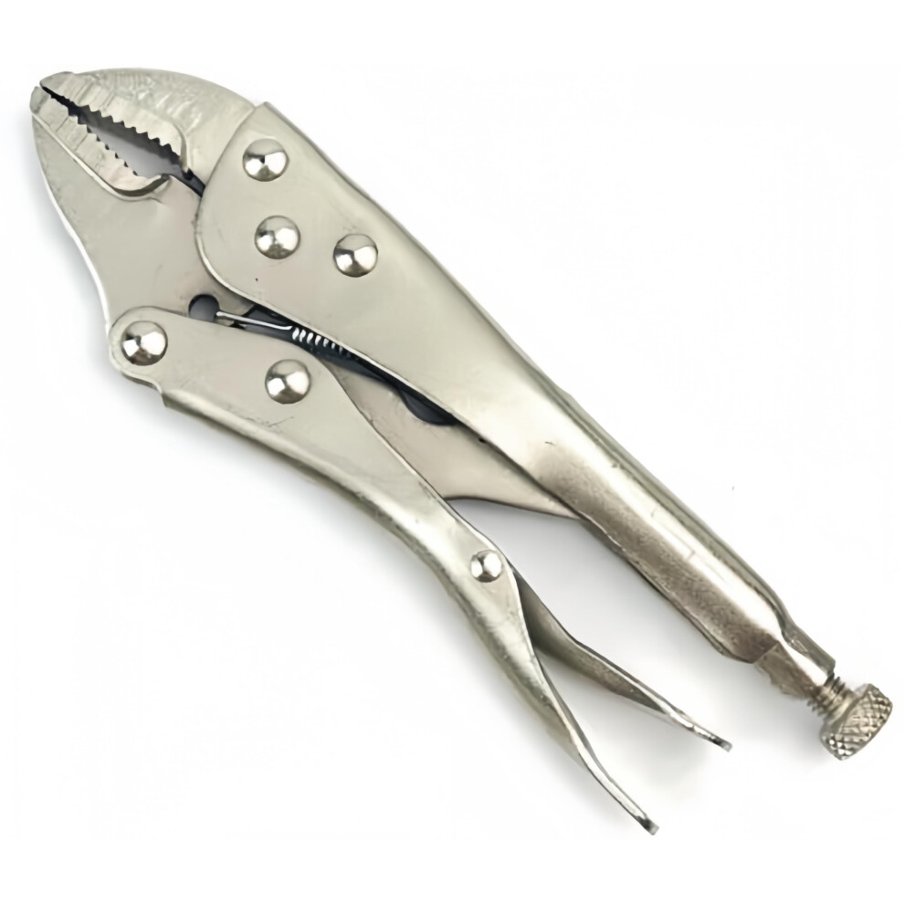 4 Inch Curved Jaw Locking Pliers With Wire Cutter, Adjustable For Welding And 9199774765046