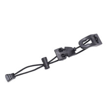 Hiking Pole Strap Holder, Walking Stick Bungee Buckle Attachment, Elastic Rope For Trekking Poles, Adjustable, Black