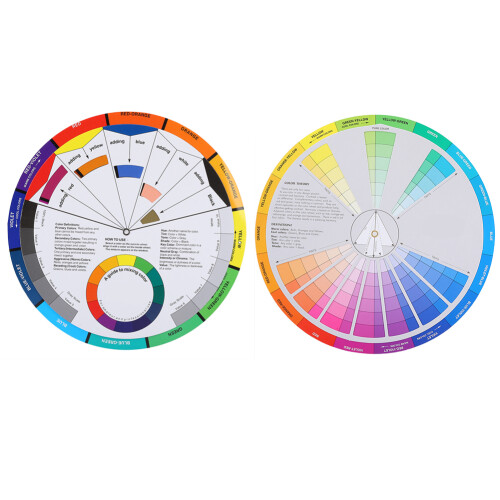 Paint Mixing Learning Guide With Full Circle Rotation, Color Combo Discovery Tool Featuring Two Way Display And Durable Surface Protection, Ideal For