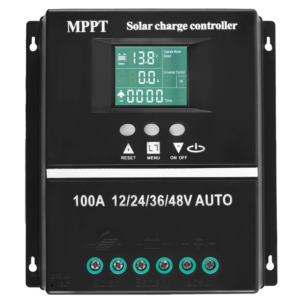 100A Mppt Solar Charge Controller Lcd Display 12V 24V 36V 48V Dual Usb Efficiency Offgrid 9187378984468