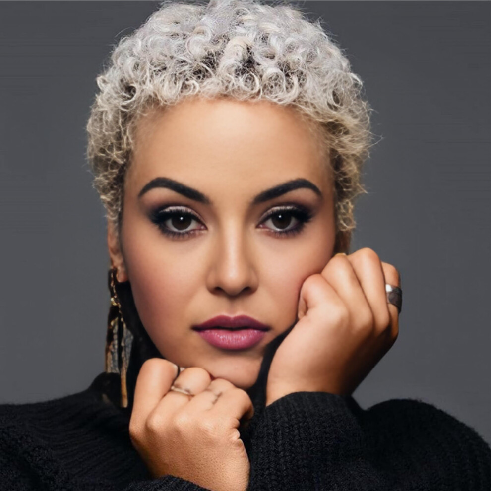 Unisex Black Short Ombre Gray Afro Curly Wig For Women Pixie Cut Blonde Kinky Curly Synthetic Hair