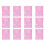 12Sets  Shoe Bags with Drawstring Travel Friendly Dust-Pink 1