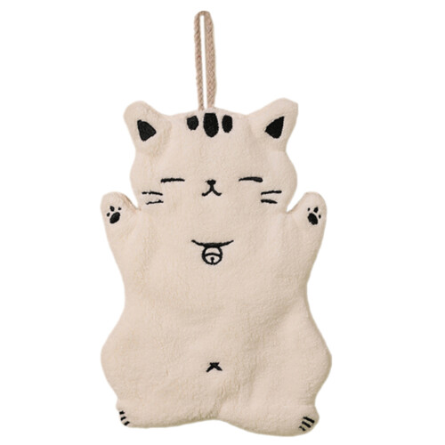 Plushes Kattenhanddoek Snel absorberend Gemakkelijk schoon te-C