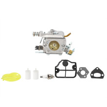Kit de substituição do carburador do motor, incluindo filtro de ar e filtro de combustível para motosserras HUSQVARNA. Prolonga a vida útil do