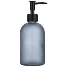 410 ml zeepdispenser glazen lotionfles met-mat grijs