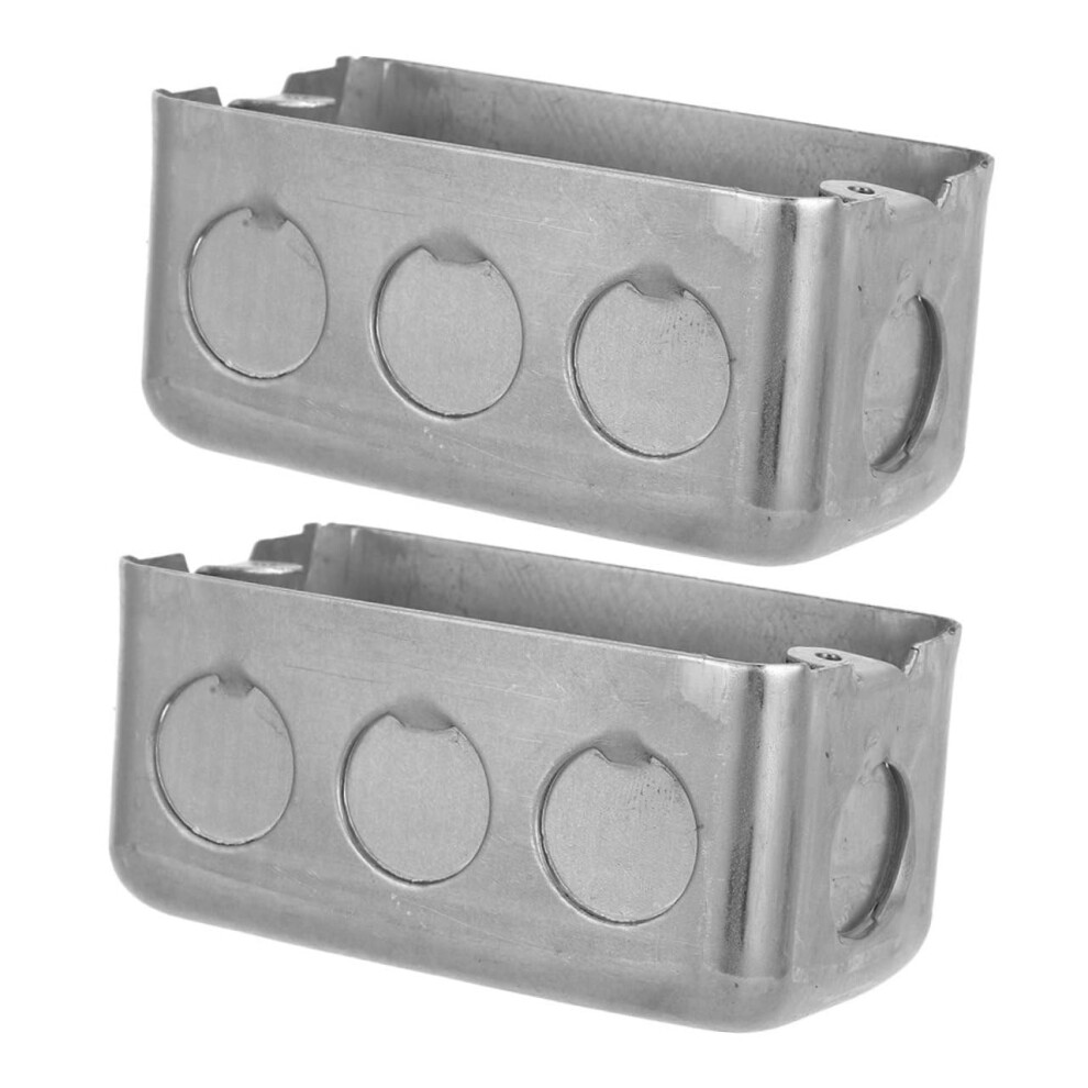 2Pcs Metal Electrical Junction Box For Wall Switches And Outlets, American Style Surface Mounted Adjustable Design 9187378985298