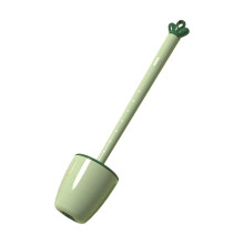 Siliconen toiletborstel met houder Flexibele siliconen-Groente