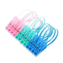 Plastic Clothespins 24Pack WindResistant Laundry Clips For Socks And Underwear, Pegs, Home Drying, Random Color