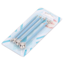 Set di strumenti per modellare l'argilla per torte, fondente, pasta di gomma, ceramica, a doppia estremità, 8 sfere di diverse dimensioni in acciaio