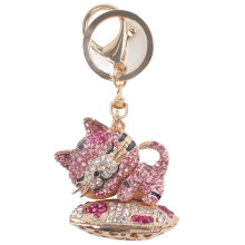Ciondolo decorativo per portachiavi, aspetto chic, elegante ornamento per portachiavi con morbido tessuto felpato e resistente ai graffi,