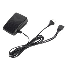 Pedală de control al piciorului pentru mașină de cusut cu cablu de alimentare, ștecher UE 220V, design antiderapant, rezistent la uzură,