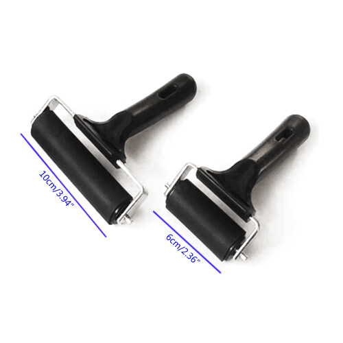 Quality Rubber Rollers,Set of 2 for Block Printing Art Crafts 2