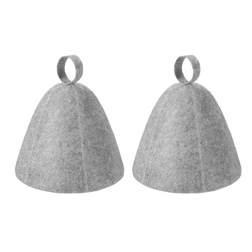 1/2pc Wool Felt Sauna Hat Russian Shower Cap Head Protections-2
