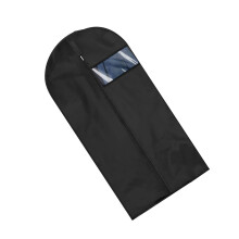 Plastic kledingzakken kleding stofdichte hoes voor kast-Zwarte M