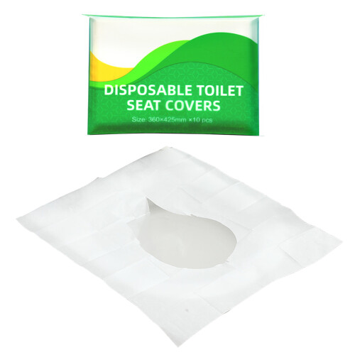 10 Stück Toilettensitzbezüge Einwegartikel aus spülbarem Papier