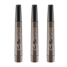 Brow Mastery: Vandfast øjenbrynspen, mikrogaffelapplikator for et naturligt look, ubesværet påføring og langvarig øjenmakeup til natklubber