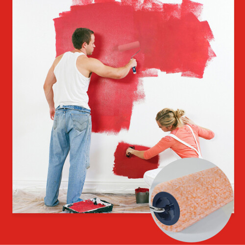 Paint Roller 9inch with Microfibre Cover for Smooth Fine 2