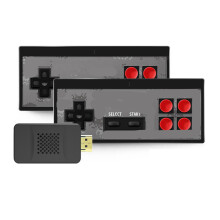 Nostalgia Stick Retro Gaming Console With 4K HDMI Output And 20000+ Games Dual Wireless Controllers Plug And Play Video Game Stick For TV